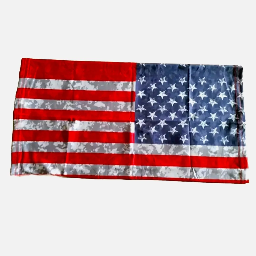 Tactical Reflective US Flag Hunting Balaclava Neck Gaiter Face Mask Scarf Headwr